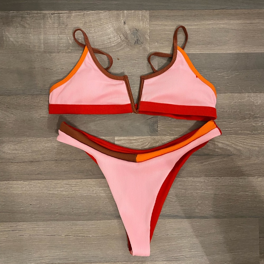 color block bikini